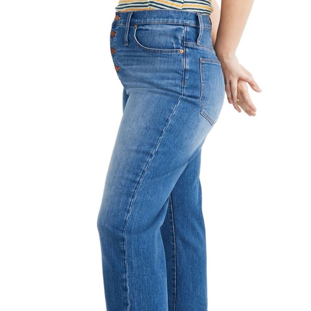 Madewell Slim Wide Leg Cropped Jeans Olympia Wash_9
